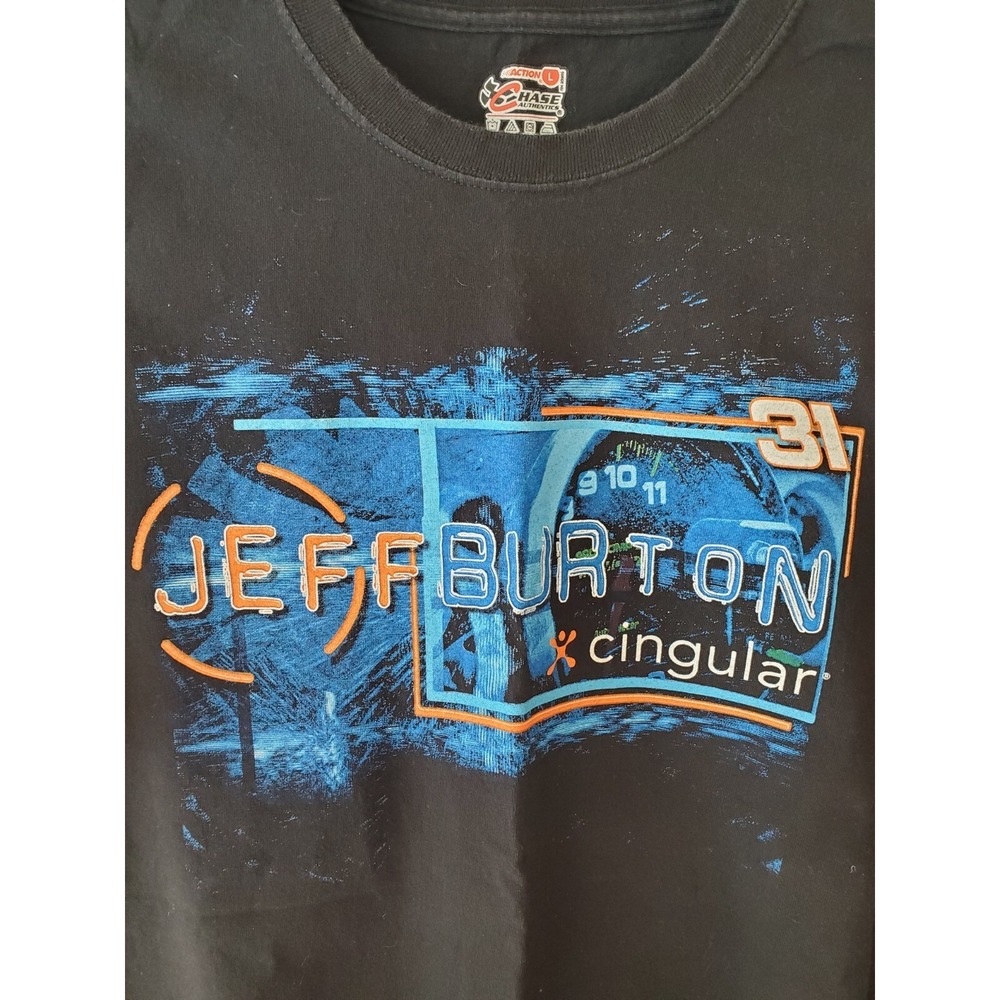Jeff Burton Chase Cingular NASCAR‎ T-Shirt Sz Large Double Sided Racing